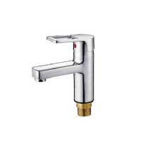 SF-1201A Cheap bathroom zinc chrome single handle single hole wash basin faucet