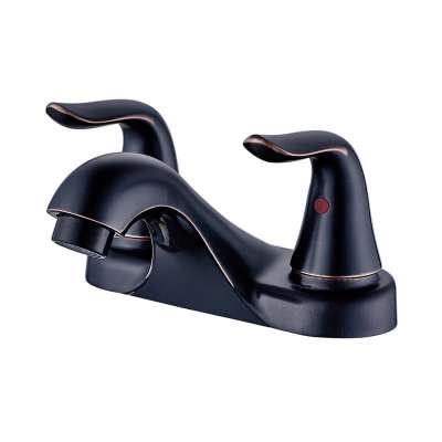 FLG 3 Hole Deck Mounted Oil Rubbed Bronze Basin Water Mixer Faucet